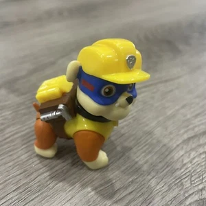 PAW PATROL SUPER PUP RUBBLE CRANE Replacement Figure Blue Mask Rare EUC / HTF - Picture 1 of 5