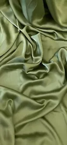 Tela satinada verde salvia charmeuse 58"" precio por metro - Imagen 1 de 2