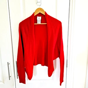 Alysi Chocolat Damen Merino Kaschmirmischung Strickjacke Gr. M rot Strickpullover - Bild 1 von 5