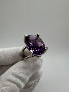 Sterling Silver 925 Massive Big Women's Ring 20.34g Beauty Excellence 7.5size - Picture 1 of 12