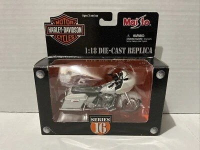 Motocicleta Harley Davidson Maisto 2003 escala 1:18 diecast réplica serie 16 Foto 1 de 4