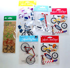 Jolees Red Scooter/Bicycles/Helmets 3D Scrapbook Stickers