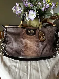COACH 70TH Anniversary Madison Caroline Satchel ~ Ombré Python Embossed ~ 18617 - Picture 1 of 20