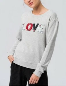 Magnífica sudadera mujer Anetta gris-melange suéter sudadera suéter talla S-XL NUEVO - Imagen 1 de 2