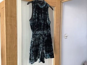Topshop ladies Playsuit Greens & Blues , Size 8 - Picture 1 of 10