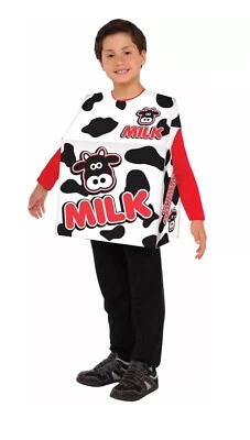 Disfraz de bebida de leche de vaca para niño usado en excelente estado Foto 1 de 4