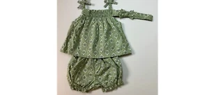 Conjunto de 3 piezas de vestido, florecedores y diadema talla Carter para recién nacido nuevo con etiquetas - Imagen 1 de 4