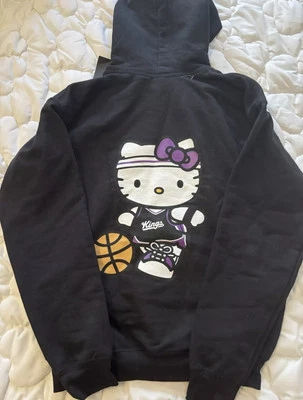 SACRAMENTO KINGS HELLO KITTY Sudadera con Capucha Juvenil Grande Foto 1 de 3
