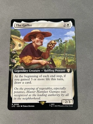 MTG The Gaffer 0096 NM Non-Foil Extended Art Lord of the Rings - Image 1 of 2