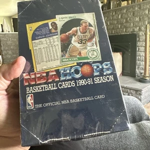 1990-91 NBA Hoops Basketball Cards - Unopened Box! Vintage Sealed Set (36 Packs) - Picture 1 of 3