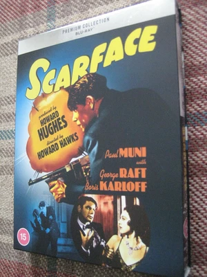 SCARFACE HMV PREMIUM COLLECTION BLU RAY +SLIPCASE+ART CARDS+POSTER MINT DISC - Image 1 of 4