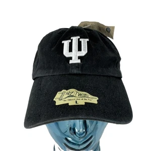 New ‘47 Twins Black Logo Indiana Hoosiers Baseball Hat Cap Size L Unisex Adult - Picture 1 of 11