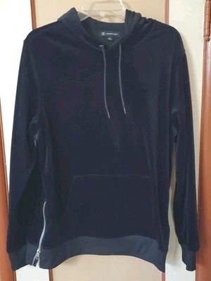 Inc International Concepts Womens Velour Pull Over Hoodie Black Size M - Image 1 of 4