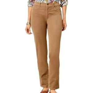 Pantalón Talbots Mujer 12 Impecable Cinco Bolsillos Pana Elastizado Pierna Recta - Imagen 1 de 15