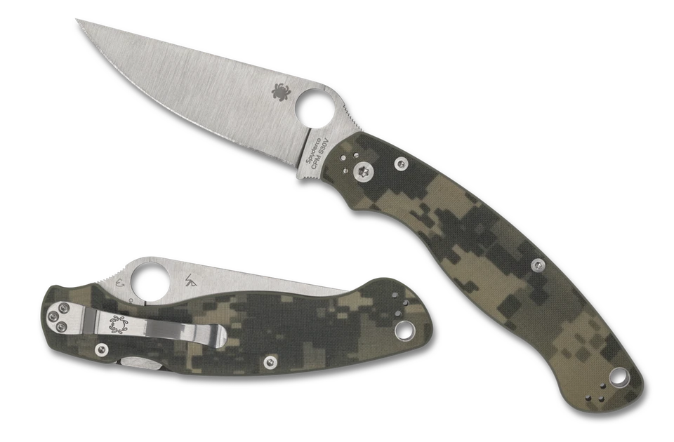 Cuchillo de bolsillo Spyderco Knives Military 2 C36GPCMO2 Camuflado G-10 S30V Acero inoxidable Foto 1 de 3
