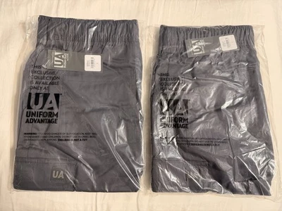 *2 PARES* Pantalones Médicos UA Butter-Soft ELASTIZADOS Para Hombres 7 Bolsillos Carga Jogger, L Nuevos con Etiquetas Foto 1 de 4