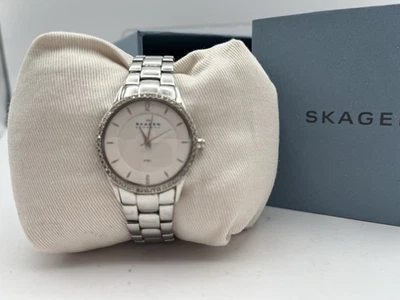 Skagen Denmark womens watch silver 347ssx  with box  As Is Foto 1 de 4