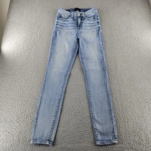 Buckle Black Jeans Womens 25x29 Blue Ankle Skinny Stretch Light Wash Casual - Picture 1 of 18