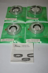 NEW GENUINE ORIGINAL PENTAX 110 A110 BRAND CLOSE UP MACRO LENSES S16 S31 T86 W21 - Picture 1 of 1