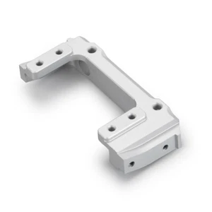 Silver Servo Relocation Front Bumper Mount FOR AXIAL SCX10-II 90046 90047 RC CAR - Picture 1 of 5