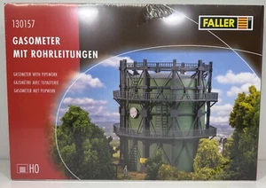 Faller H0 130157 Bausatz "Gasometer mit Rohrleitungen" NEU & OVP - Picture 1 of 3
