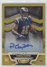 2016 Certified Potential Signatures Mirror Gold /25 Pharoh Cooper Rookie Auto RC