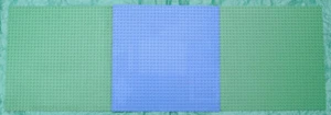 3 x LEGO BASEPLATES green blue Base Plate 32 x 32 - Picture 1 of 7