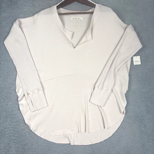 We The Free FREE PEOPLE Women's Monterey Thermal Long Sleeve Large In Tea - Picture 1 of 8