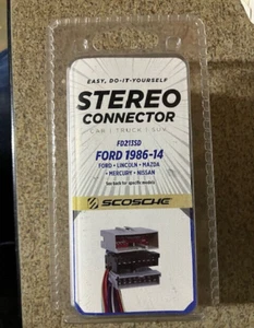 Scosche Stereo Connector FD213SD Ford 1986-14 Lincoln Mazda Mercury Nissan - Picture 1 of 3