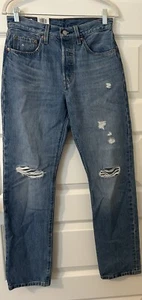 New NWT Levi's Women's Premium 501 Original Fit Jeans 26x30 Big E 26 30 Straight - Picture 1 of 7