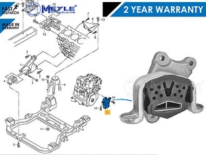 FOR TRANSPORTER T5 1.9 TDi 03- LEFT GEARBOX ENGINE MOUNTING MOUNT TRANSMISSION - Picture 1 of 3
