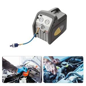 Máquina de recuperación de refrigerante 3/4HP doble cilindro HVAC herramienta de reciclaje 60Hz 110V - Imagen 1 de 15