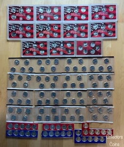 1999 -2009 Complete Mint Packaged 168 State Quarter PD & S Silver BU & Proof Set - Picture 1 of 10