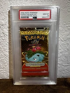 PSA 10 Gem Mint Pokemon Expedition Venusaur Art Booster Pack - Picture 1 of 2