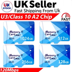 Micro SD Card 64/128/256GB Memory Card Ultra Class 10 4K TF SDXC Wholesale Lot - Picture 1 of 18
