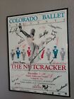 The Nutcracker Colorado Ballet Vintage Signed Framed Poster 17" x 22"