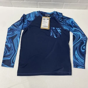 NEW - Reima Kroolaus Rashguard Swim Top - NAVY BLUE - Size 9Y - Picture 1 of 4