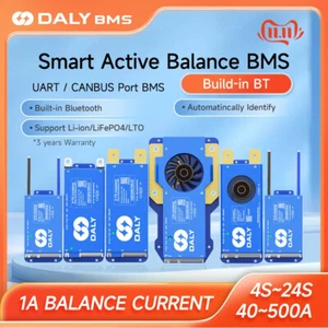 Daly Smart BMS Lifepo4 4S-24S Wifi Active Balancer 1A Current 40-500A Li-ion BMS - Imagen 1 de 24