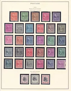 US 803-854 MNH OG 1938 serie completa presidenziale su pagina album Scott XF Scv $130,00 - Foto 1 di 1