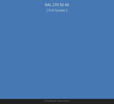 PRO PAINT PRODUCTS RAL RDS 270 50 40 Cornflower blue 2K ACRYLIC TOP GLOSS HIGH SOLID PAINT SPRAY