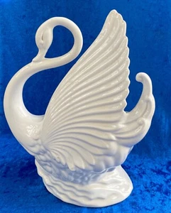 MCM TV Übertopf/Lampenfuß von Maddux of California Keramik Schwan, 50er Jahre, No Elec - Bild 1 von 9
