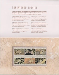 Australia 1992 : Threatened Species Stamp pack - MNH Stamps. - Picture 1 of 2