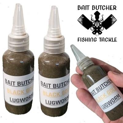 BAIT BUTCHER Black Gold Lugworm Sea Fishing Liquid Premium Fishing Bait Additive - Image 1 of 2