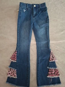 Cowgirl Hardware girls size 6 denim Adjustable Waist bootcut jeans - Picture 1 of 15