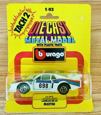 1980s Burago Lancia Beta Martini Series 4000 #4170 White 1/43 Scale Die Cast - Image 1 of 4