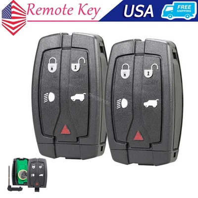 2 Reemplazo para Land Rover LR2 2008-2012 Mando a distancia sin llave Llavero de coche Foto 1 de 4