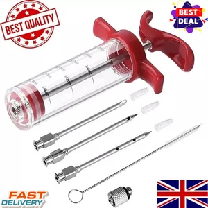 Food Marinade Meat Injector Flavor Syringe, Beef, Poultry, Turkey, Chicken, BBQ - Picture 1 of 6