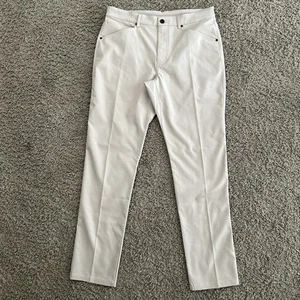 Myles Herren Tour Hose 34x32 beige/creme 5 Pocket Performance Stretch Golf Chino - Bild 1 von 8