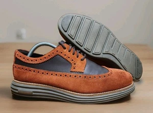 Cole Haan Mens 9.5 OriginalGrand Remastered Longwing Oxford Wingtip Shoes C37454 - Picture 1 of 10