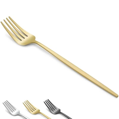 36-Pcs Matte Gold Dinner Forks, 8.4 Inch Forks Silverware, Stainless Steel Fo... - Image 1 of 4